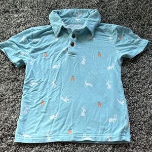Little sleepies Bunny Print polo